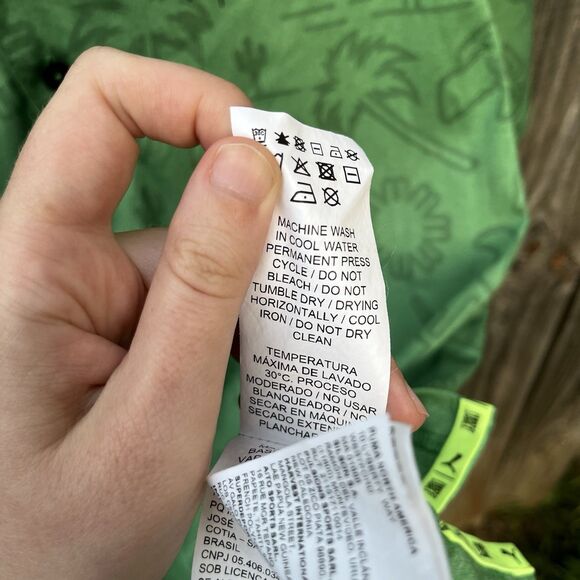 Puma X First Mile Golf Polo Mens Medium Green Desert Southwestern Performance - Picture 10 of 14